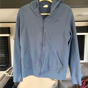 Pact Slate Blue Fleece-Lined Hoodie